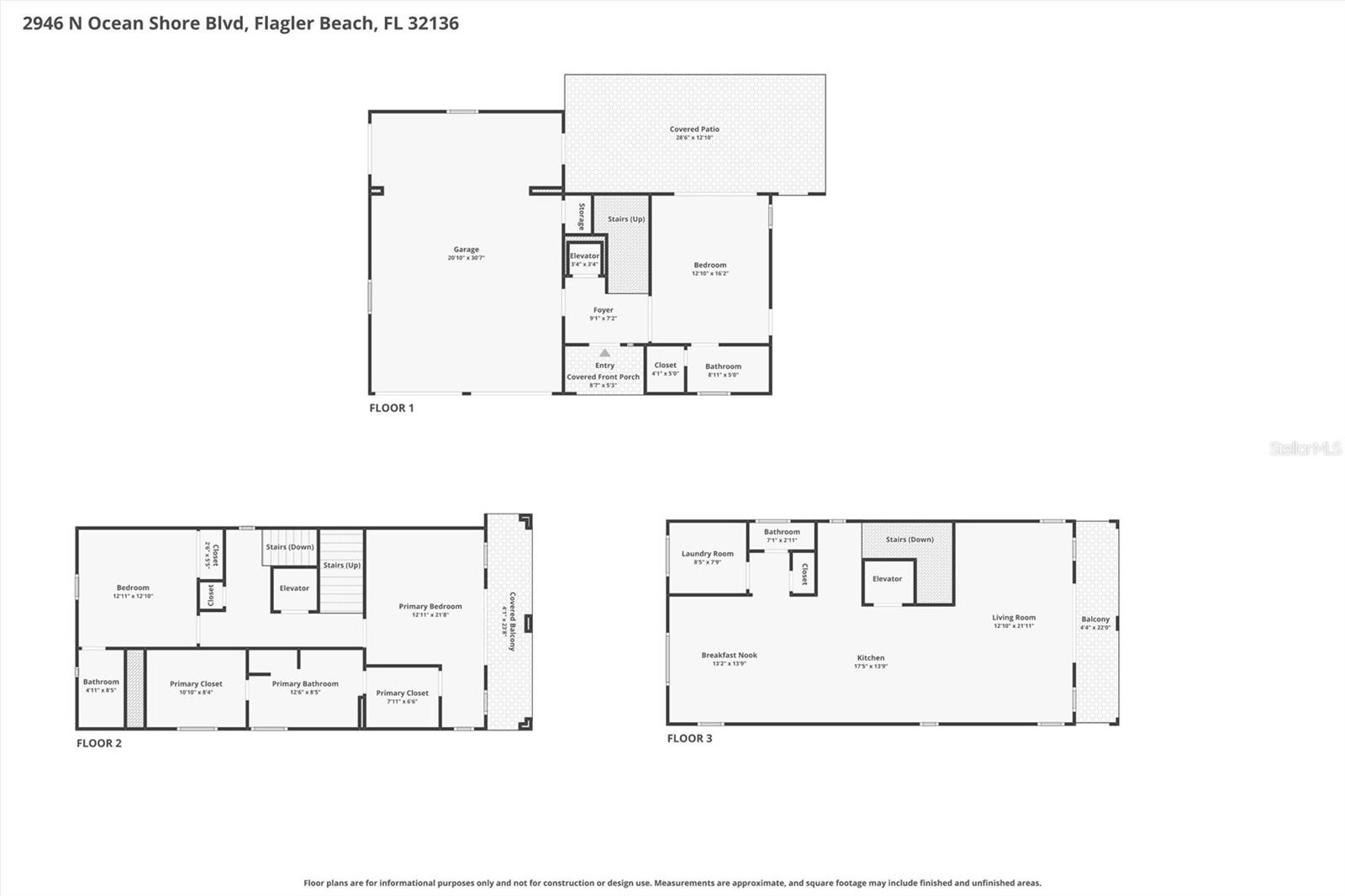 2946 N OCEAN SHORE BLVD, FLAGLER BEACH, FL, 32136