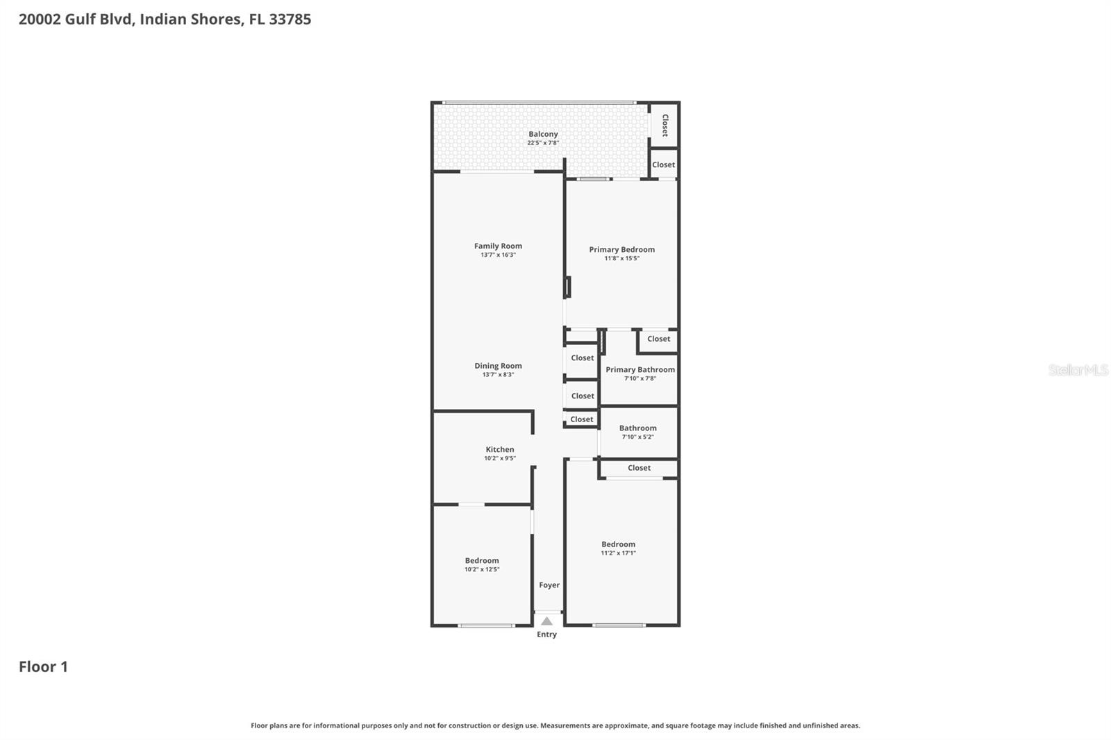 20002 GULF BLVD #2705, INDIAN SHORES, FL, 33785