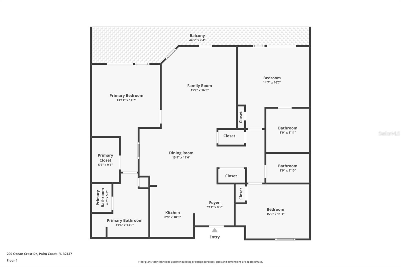 200 OCEAN CREST DR #906, PALM COAST, FL, 32137