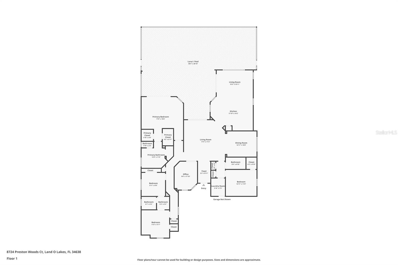 8724 PRESTON WOODS CT, LAND O LAKES, FL, 34638