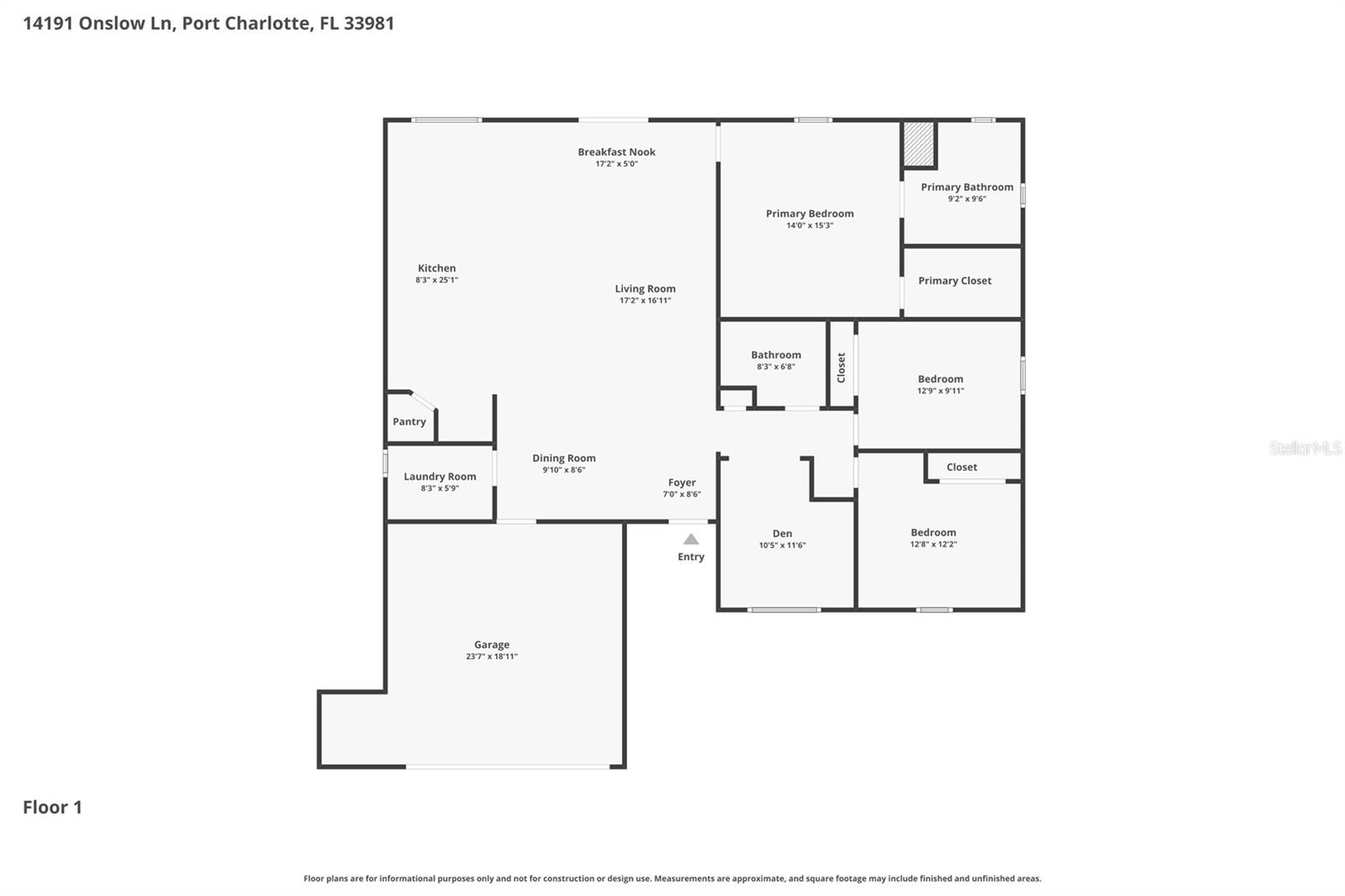 14191 ONSLOW LN, PORT CHARLOTTE, FL, 33981