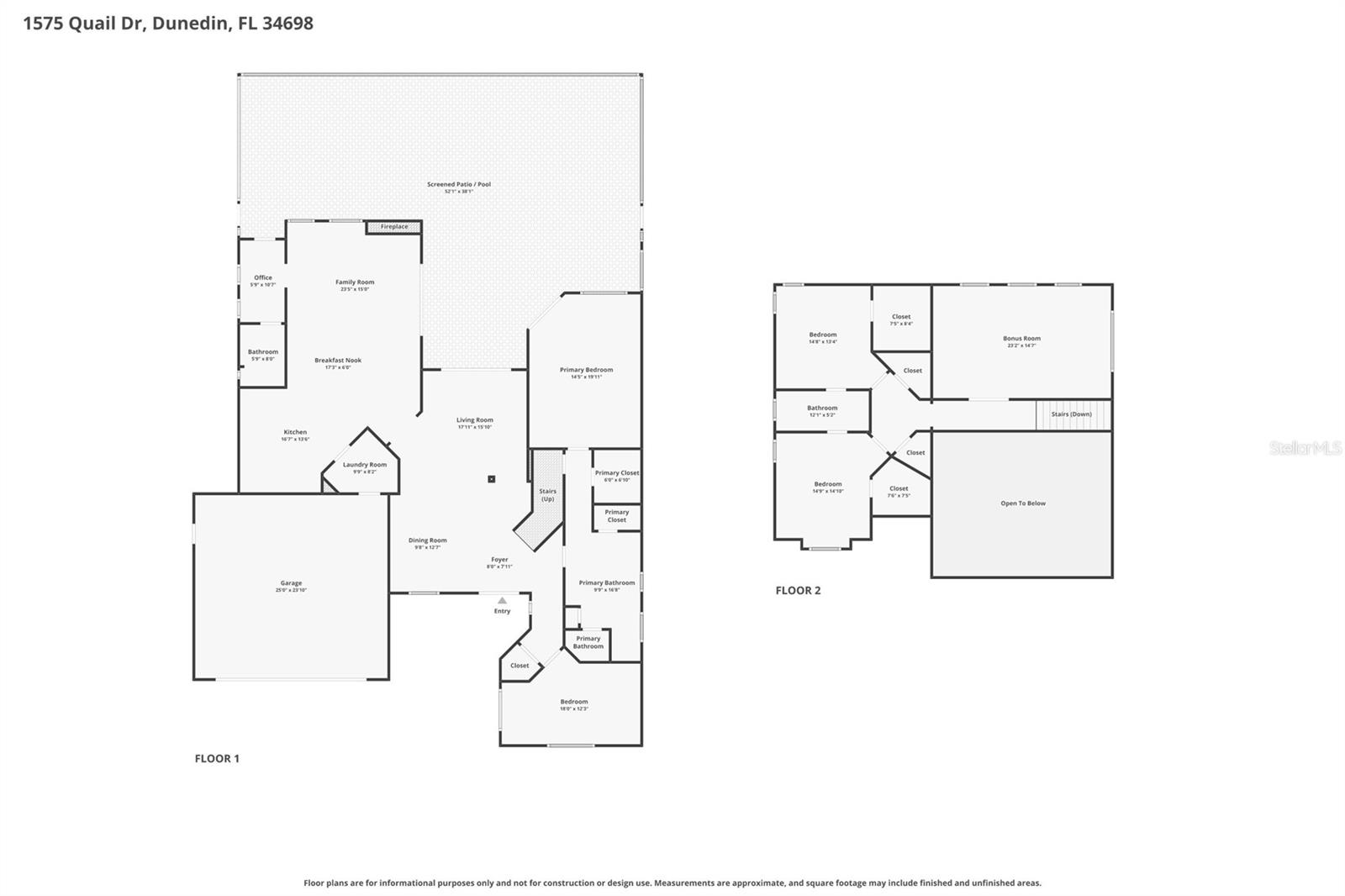 1575 QUAIL DR, DUNEDIN, FL, 34698