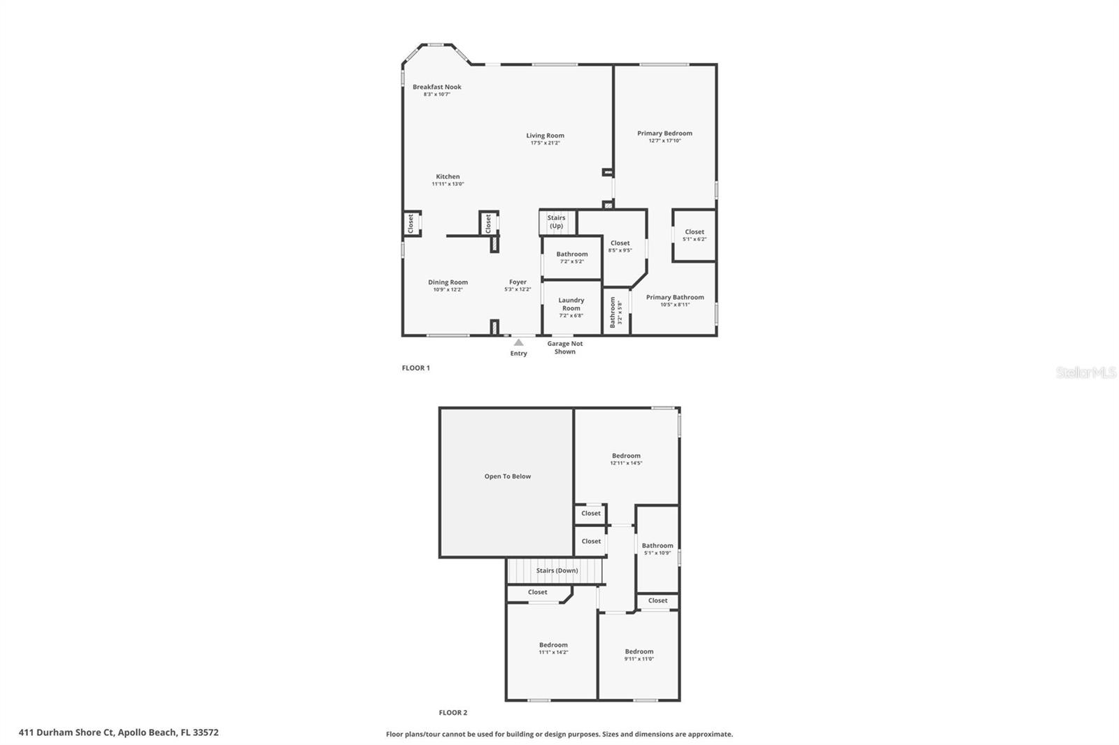 411 DURHAM SHORE CT, APOLLO BEACH, FL, 33572