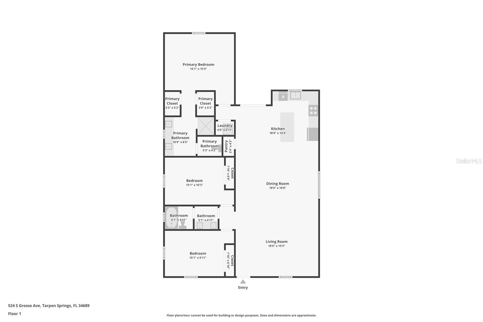 524 GROSSE AVE AVE, TARPON SPRINGS, FL, 34689