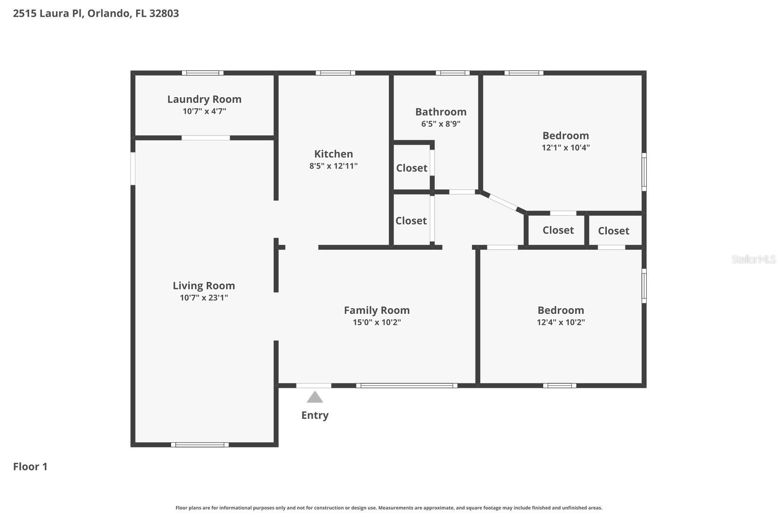 2515 LAURA PL, ORLANDO, FL, 32803