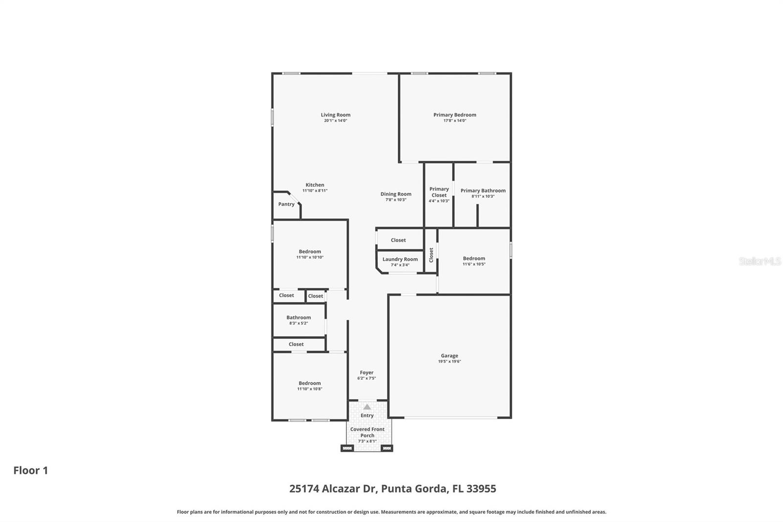 25174 ALCAZAR DR, PUNTA GORDA, FL, 33955