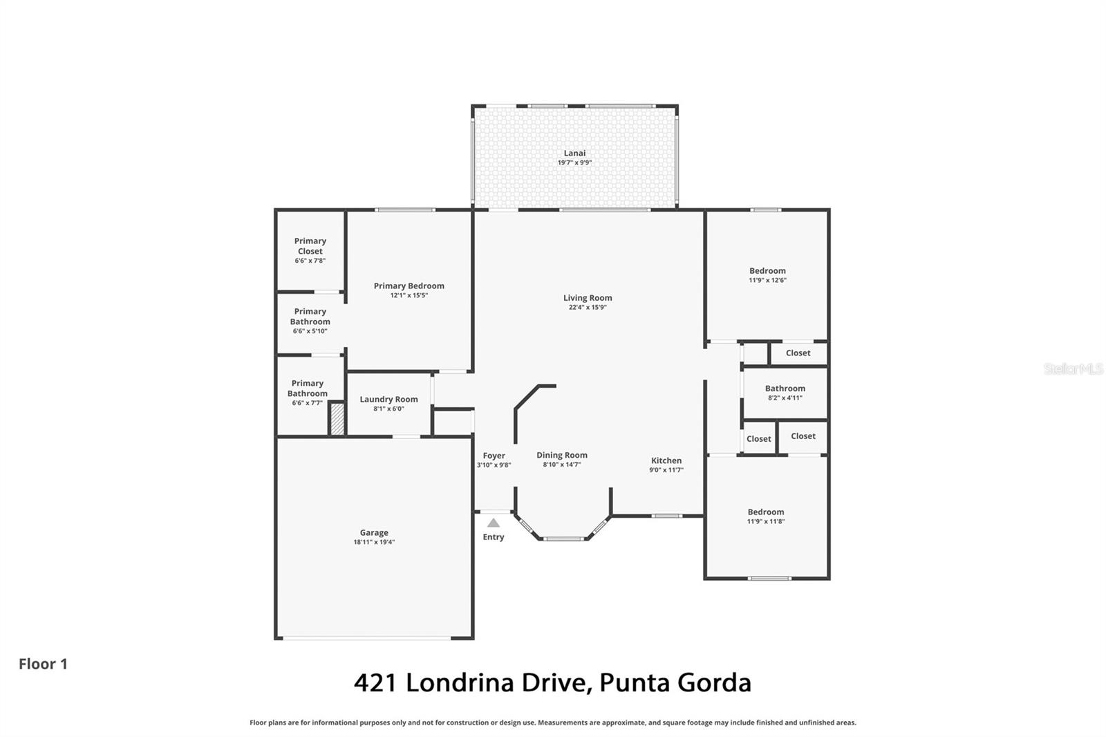 421 LONDRINA DR, PUNTA GORDA, FL, 33983