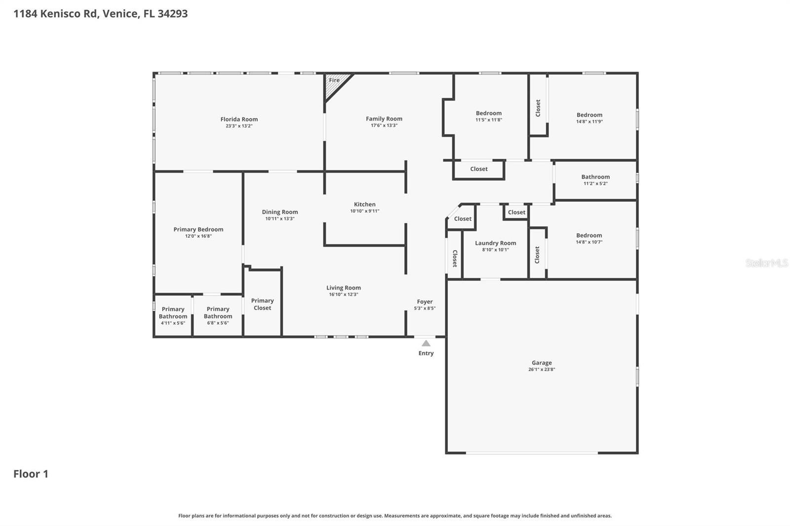 1184 KENISCO RD, VENICE, FL, 34293