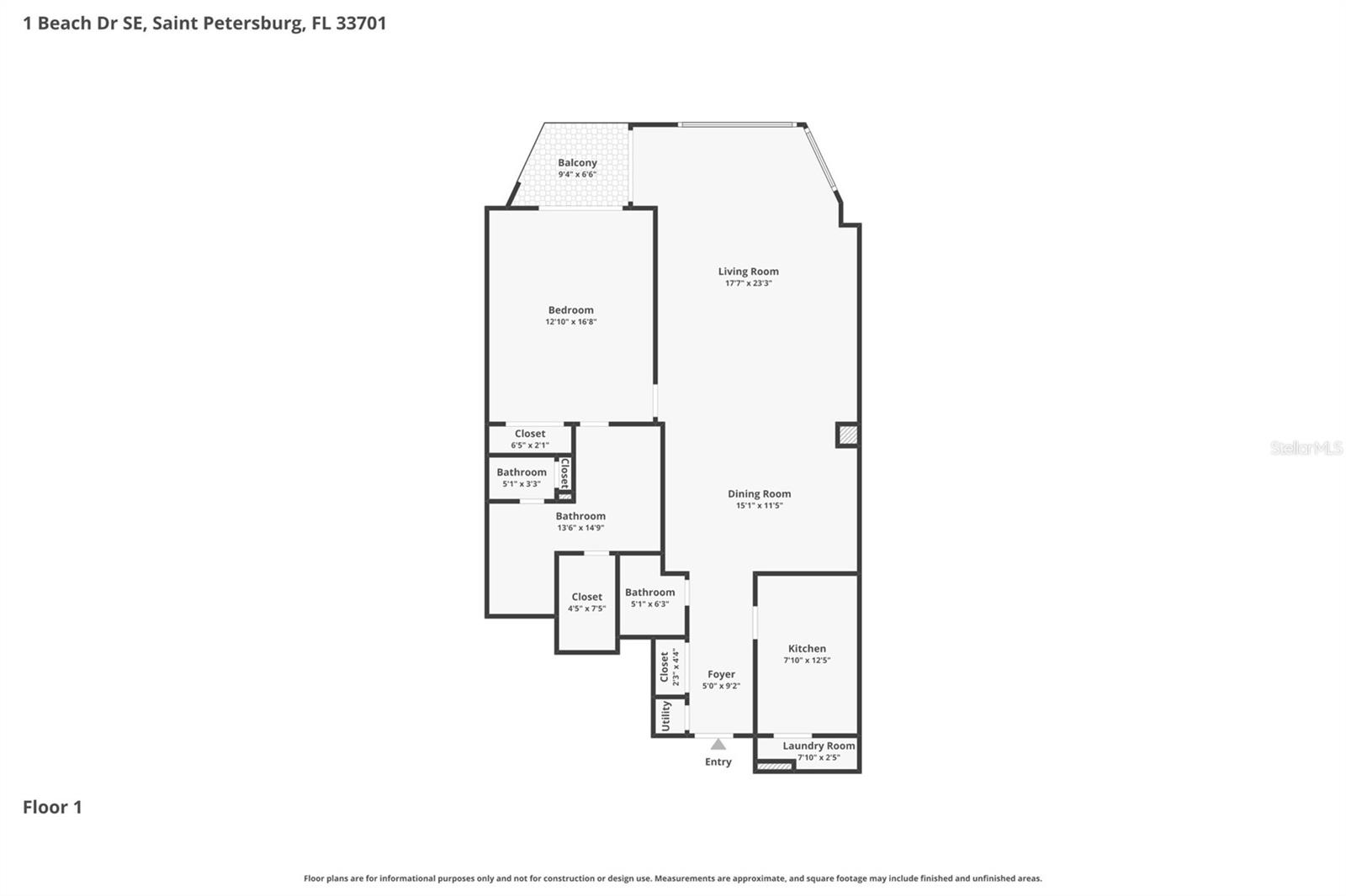 1 SE BEACH DR #1509, ST PETERSBURG, FL, 33701