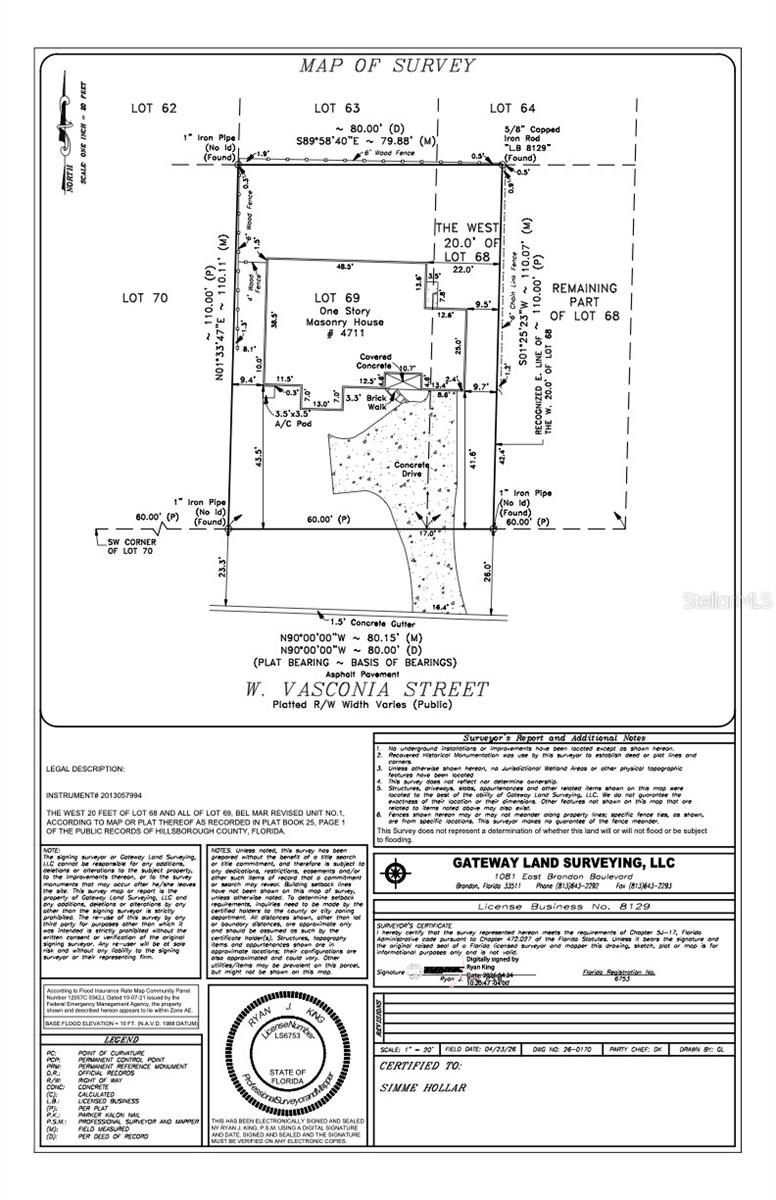 4711 W VASCONIA ST, TAMPA, FL, 33629