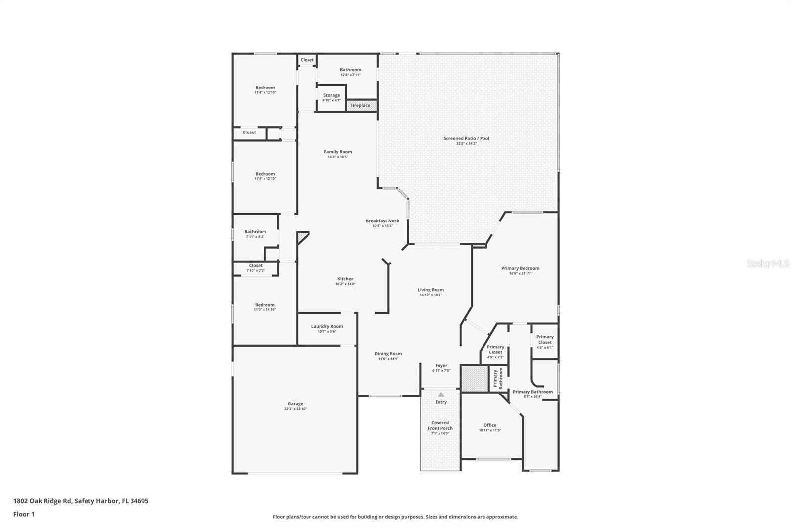 1802 OAK RIDGE RD, SAFETY HARBOR, FL, 34695
