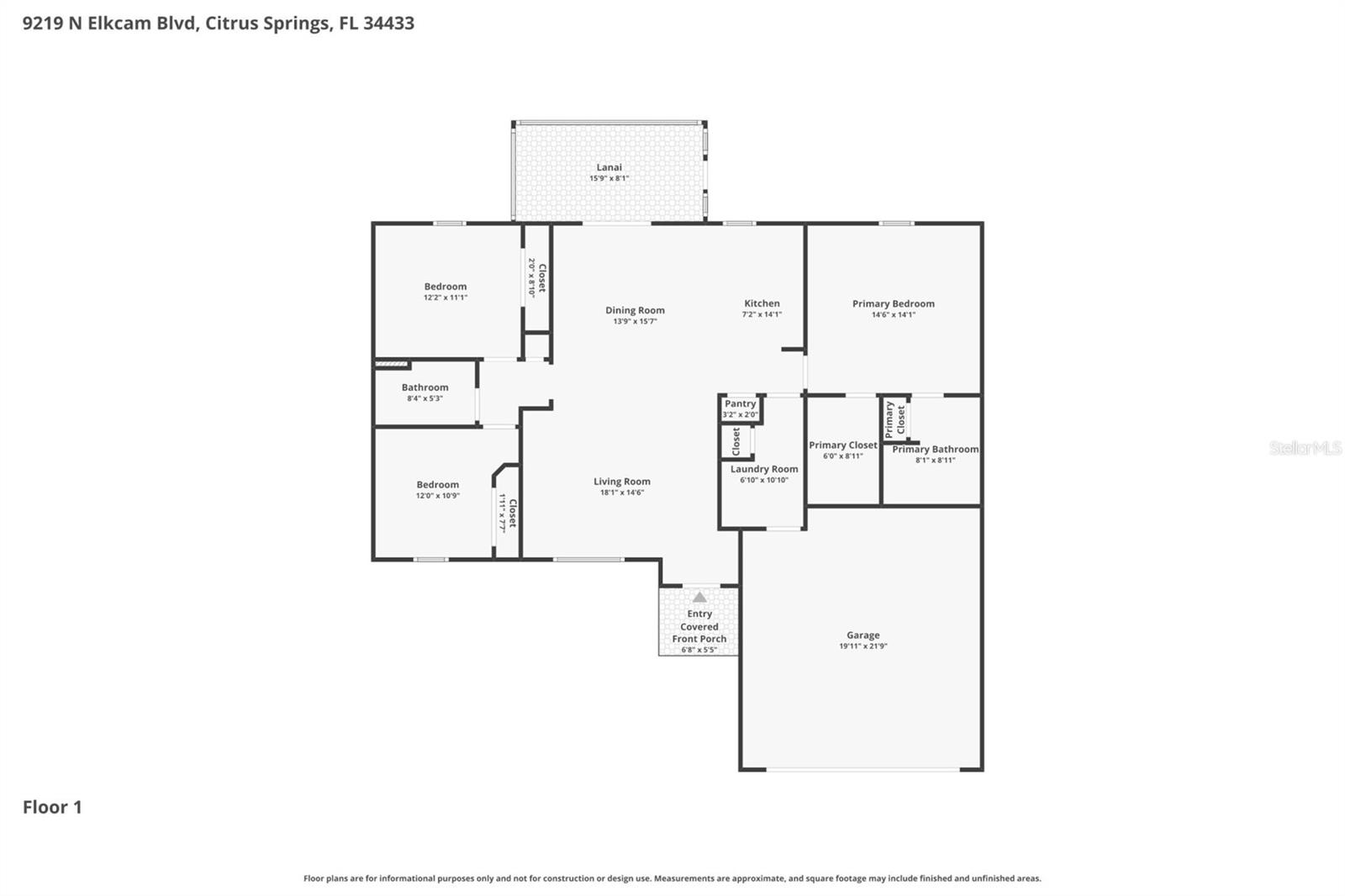 9219 N ELKCAM BLVD, CITRUS SPRINGS, FL, 34433