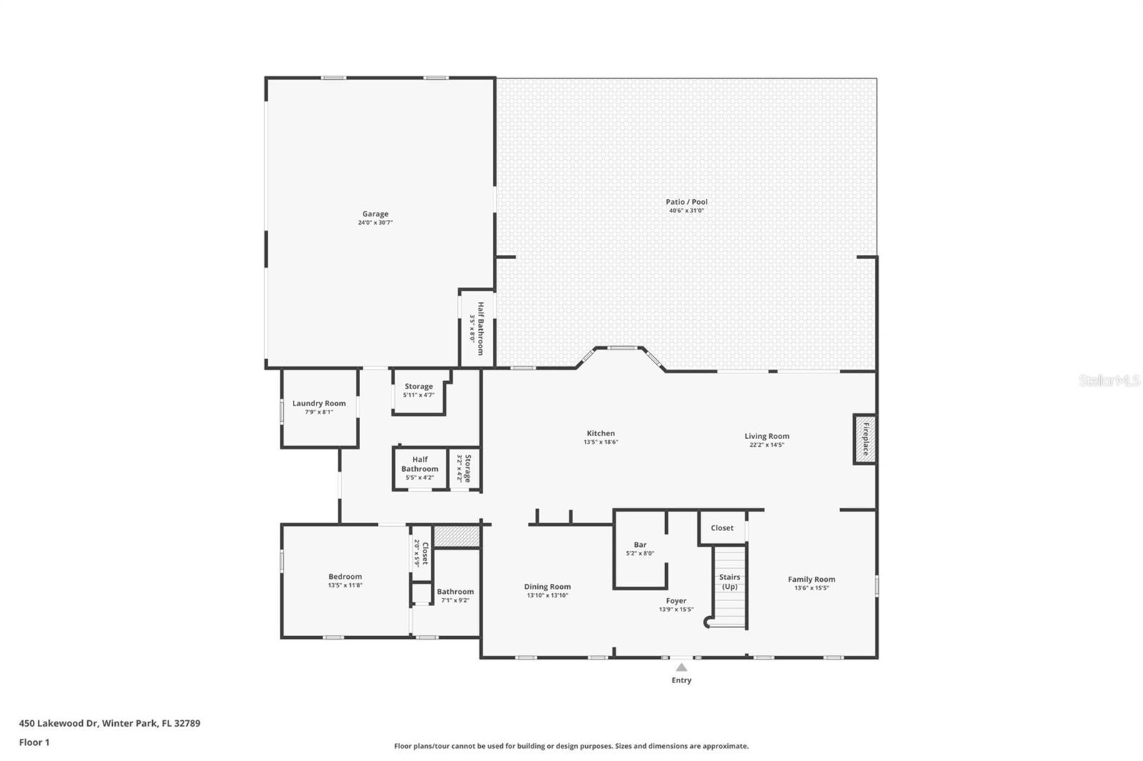 450 LAKEWOOD DR, WINTER PARK, FL, 32789