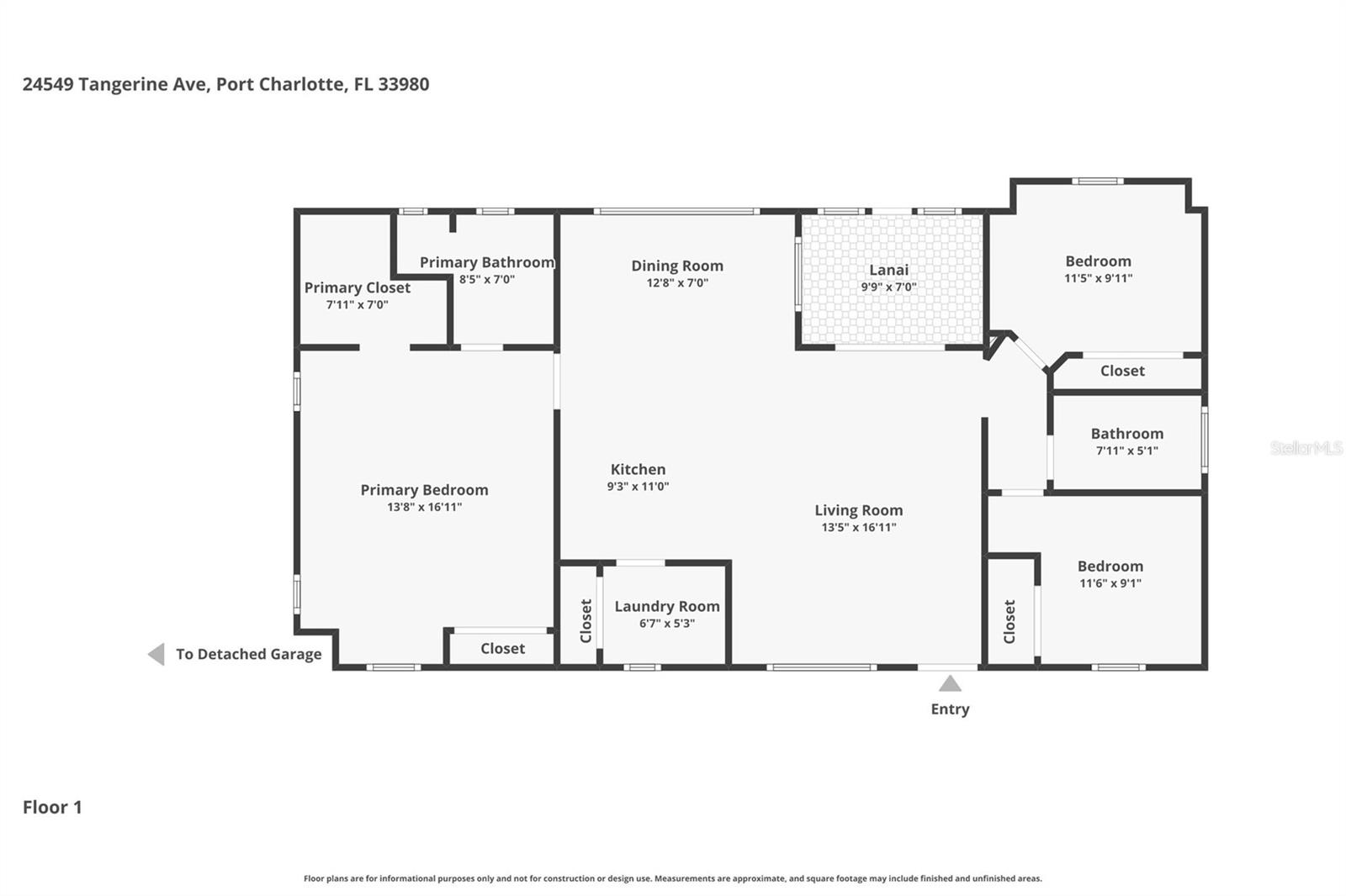 24549 TANGERINE AVE, PORT CHARLOTTE, FL, 33980