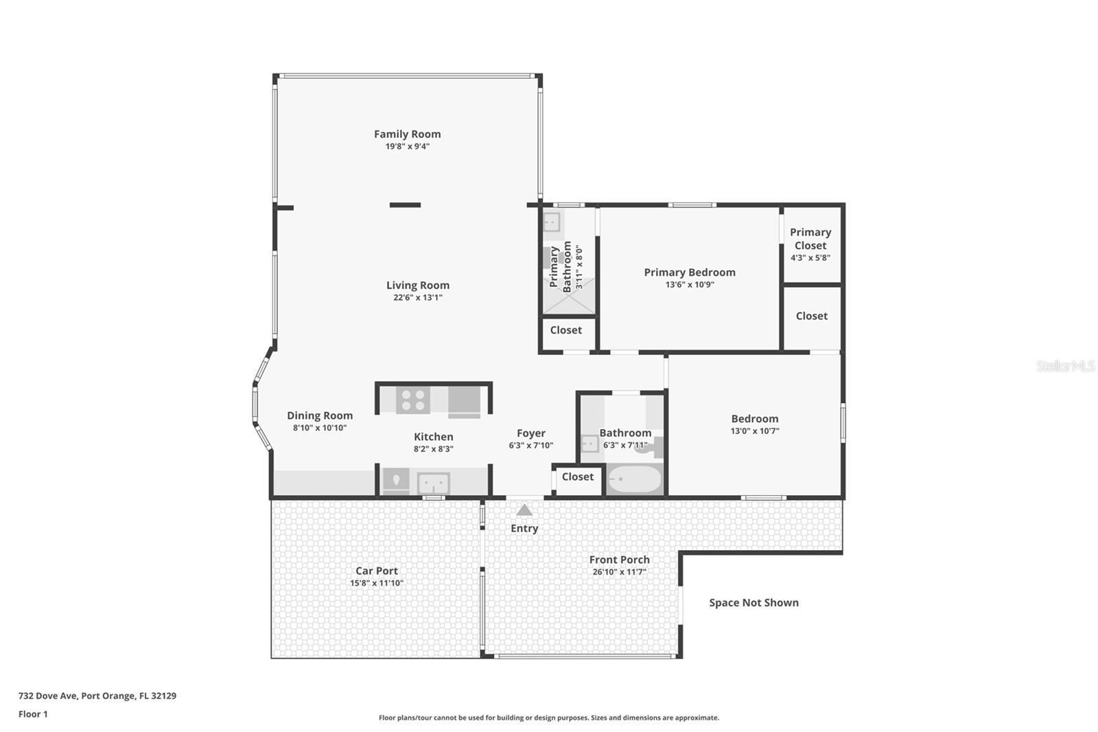 732 DOVE AVE, PORT ORANGE, FL, 32129