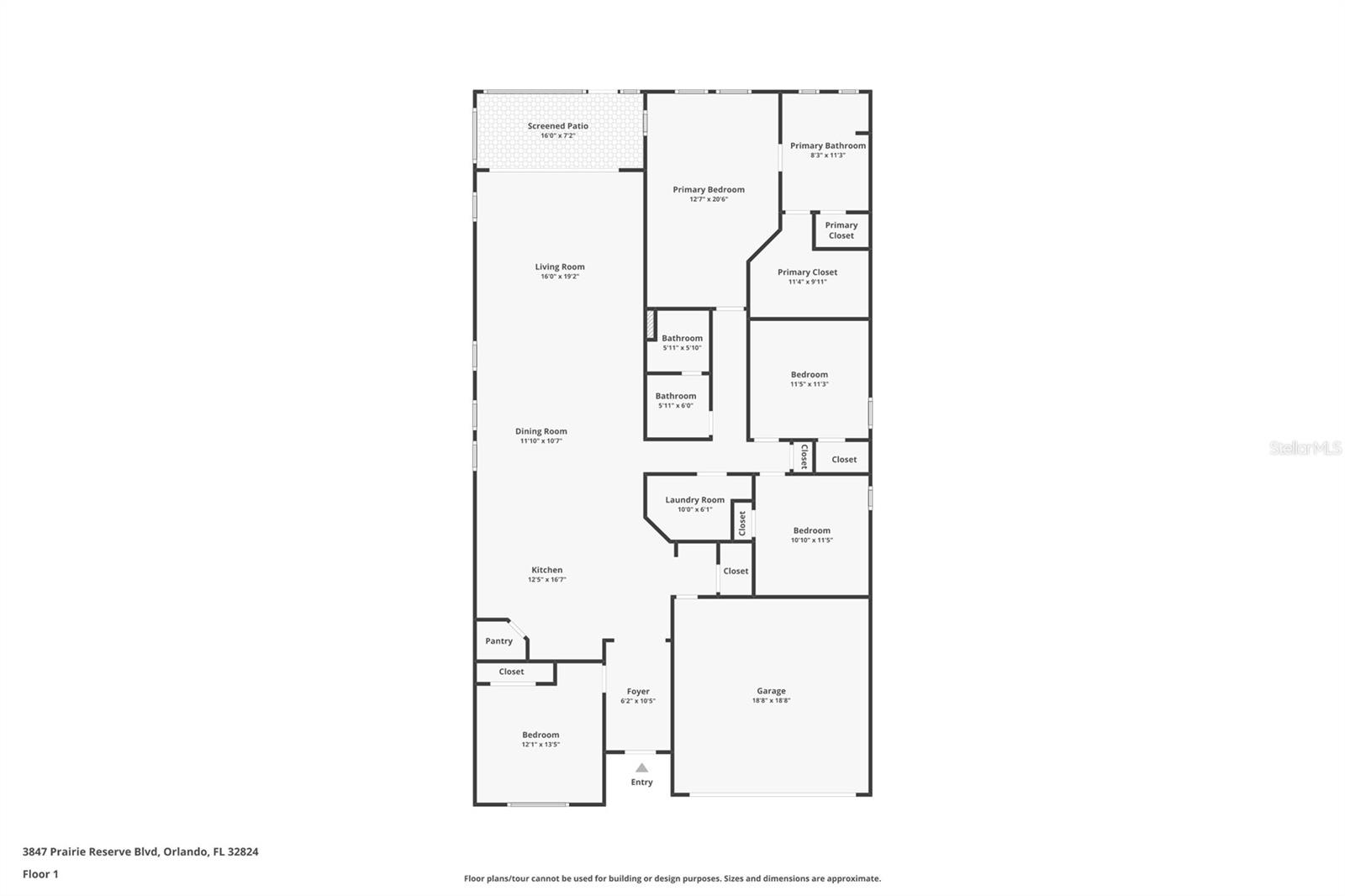 3847 PRAIRIE RESERVE BLVD, ORLANDO, FL, 32824