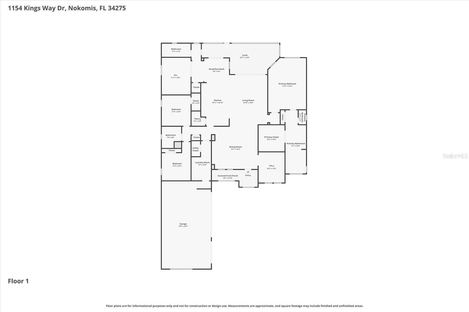 1154 KINGS WAY DR, NOKOMIS, FL, 34275