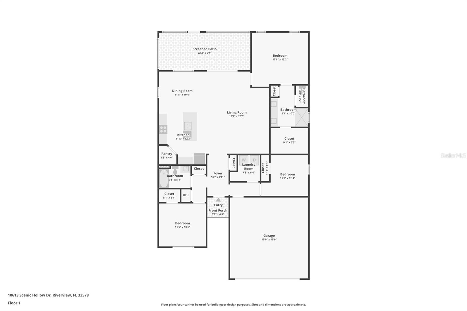 10613 SCENIC HOLLOW DR, RIVERVIEW, FL, 33578