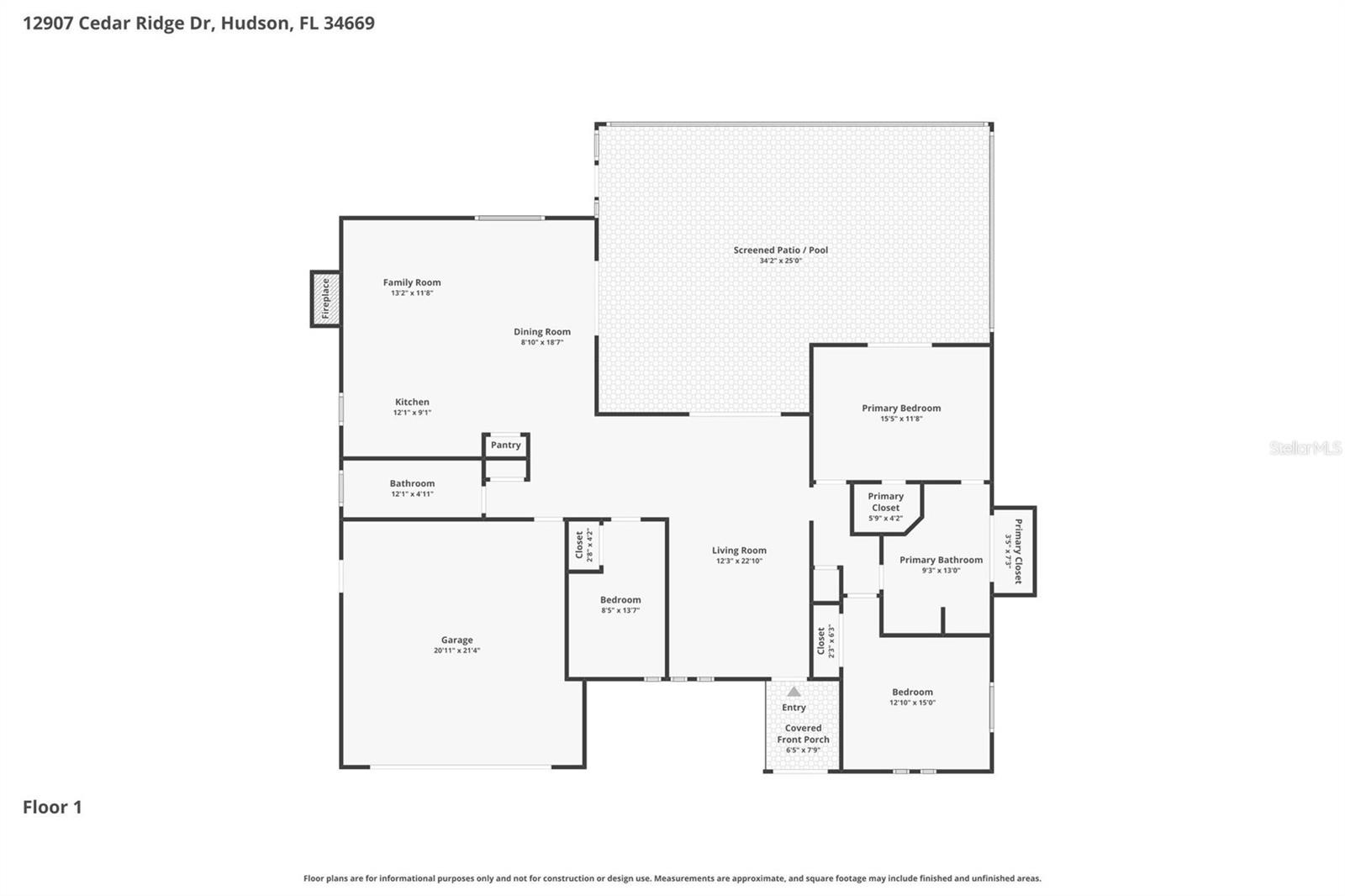 12907 CEDAR RIDGE DR, HUDSON, FL, 34669