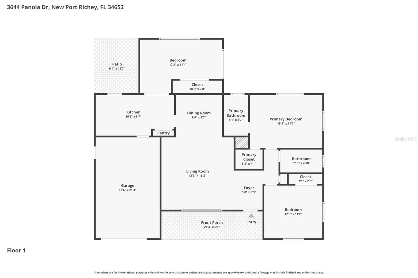 3644 PANOLA DR, NEW PORT RICHEY, FL, 34652