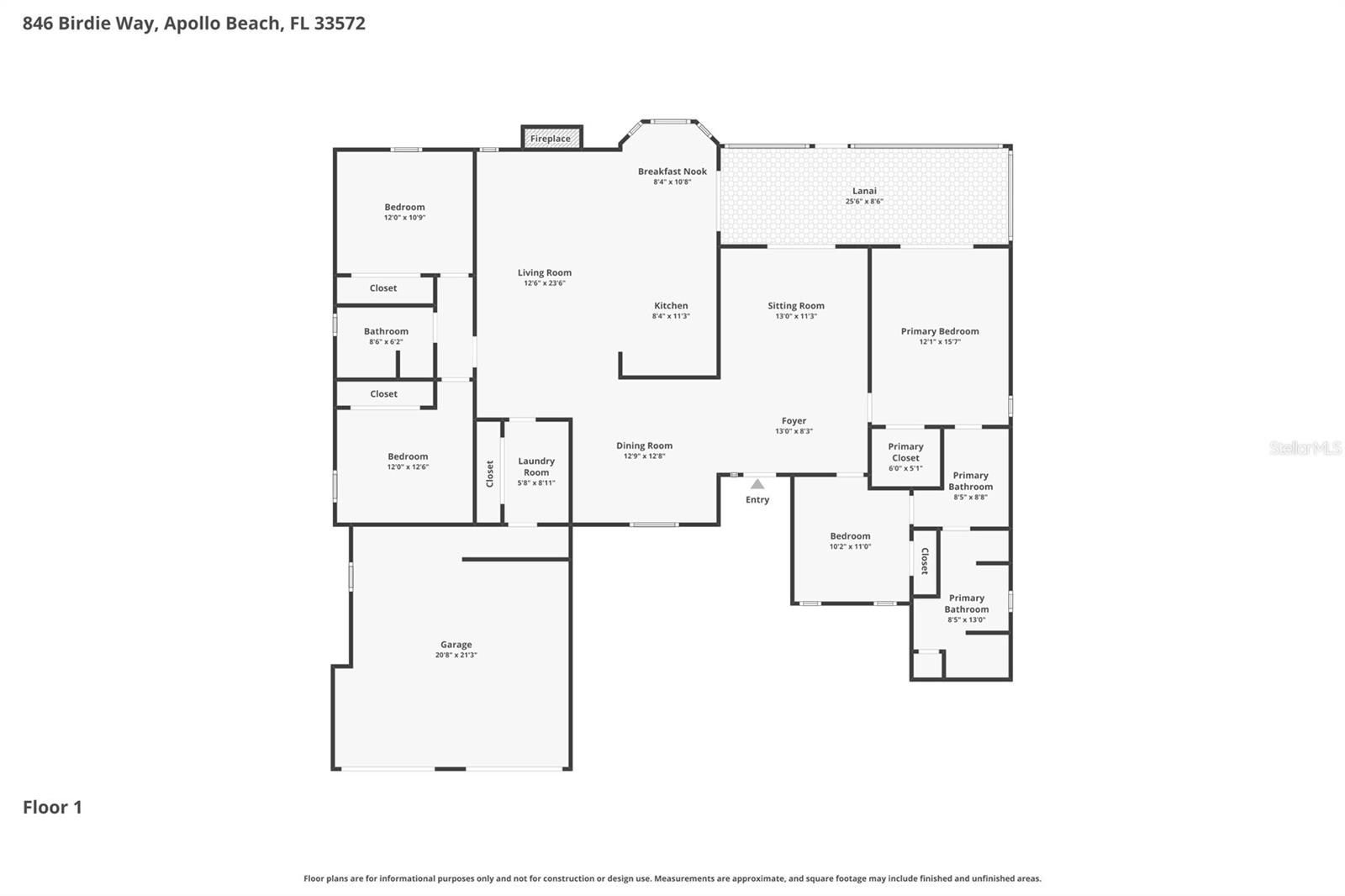 846 BIRDIE WAY, APOLLO BEACH, FL, 33572