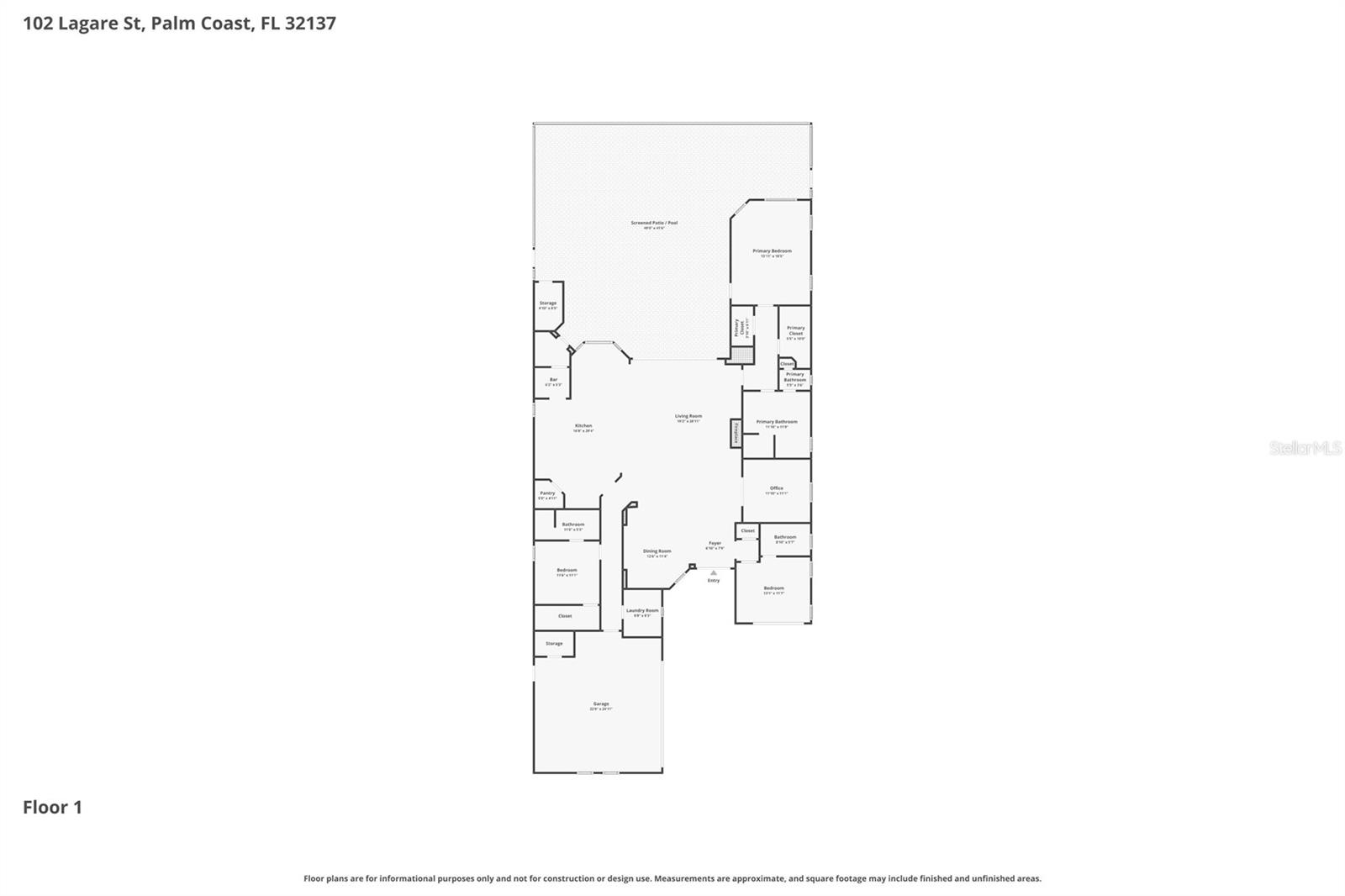 102 LAGARE ST, PALM COAST, FL, 32137