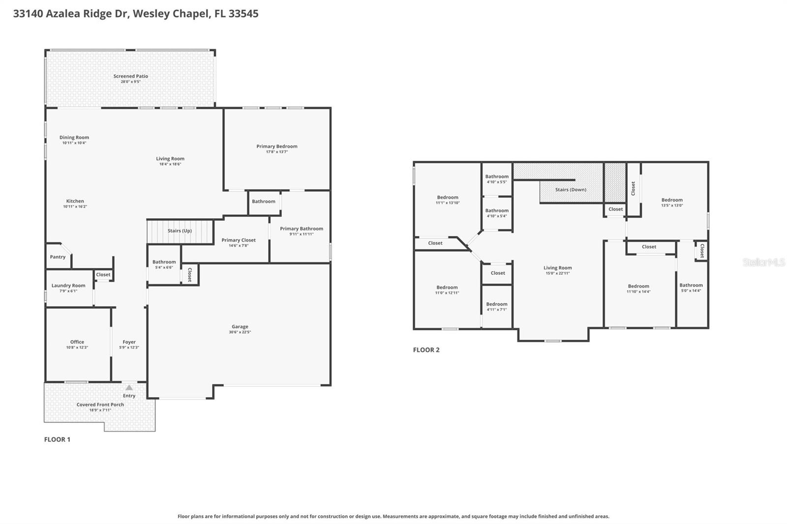 33140 AZALEA RIDGE DR, WESLEY CHAPEL, FL, 33545