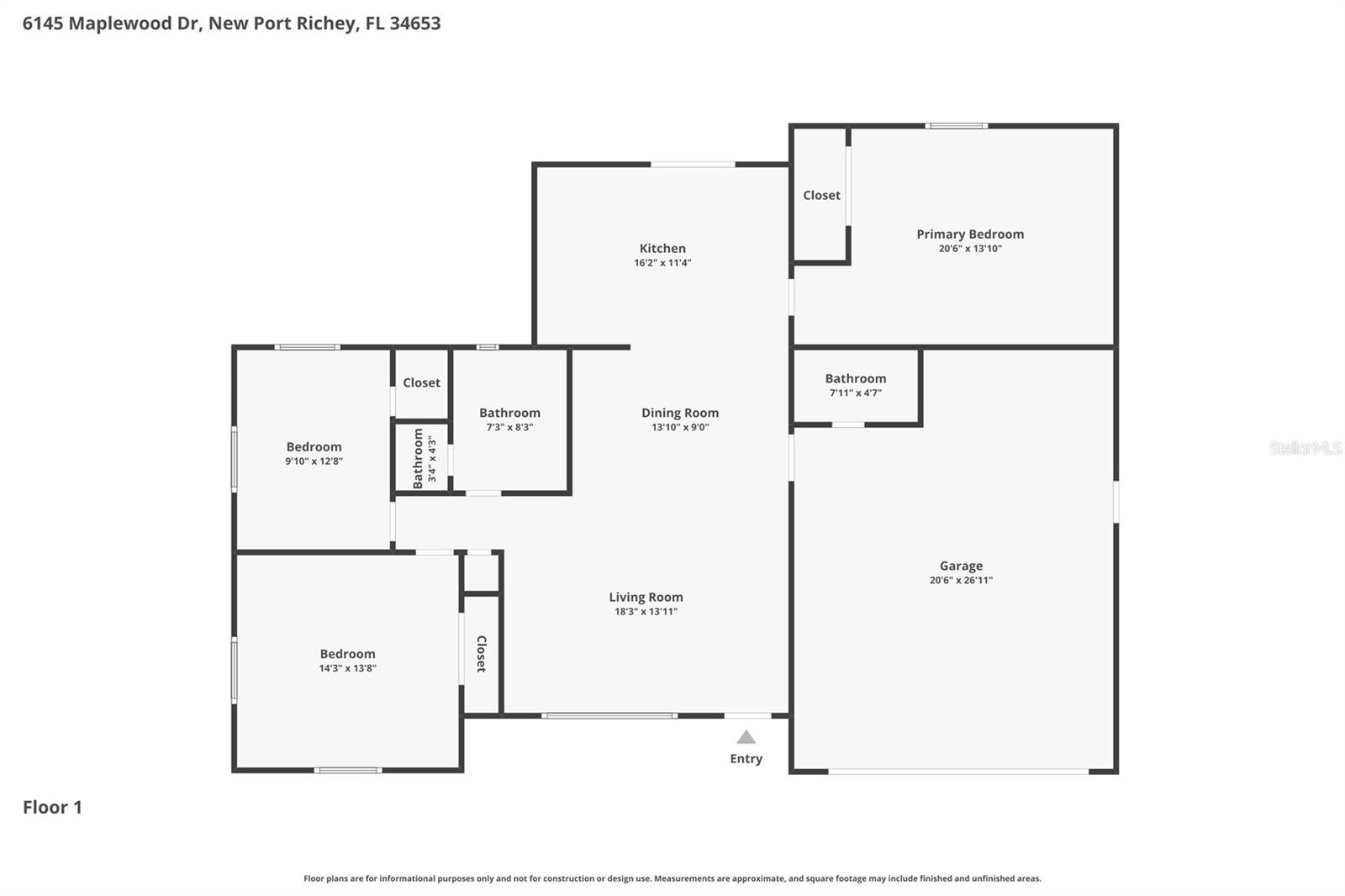 6145 MAPLEWOOD DR, NEW PORT RICHEY, FL, 34653