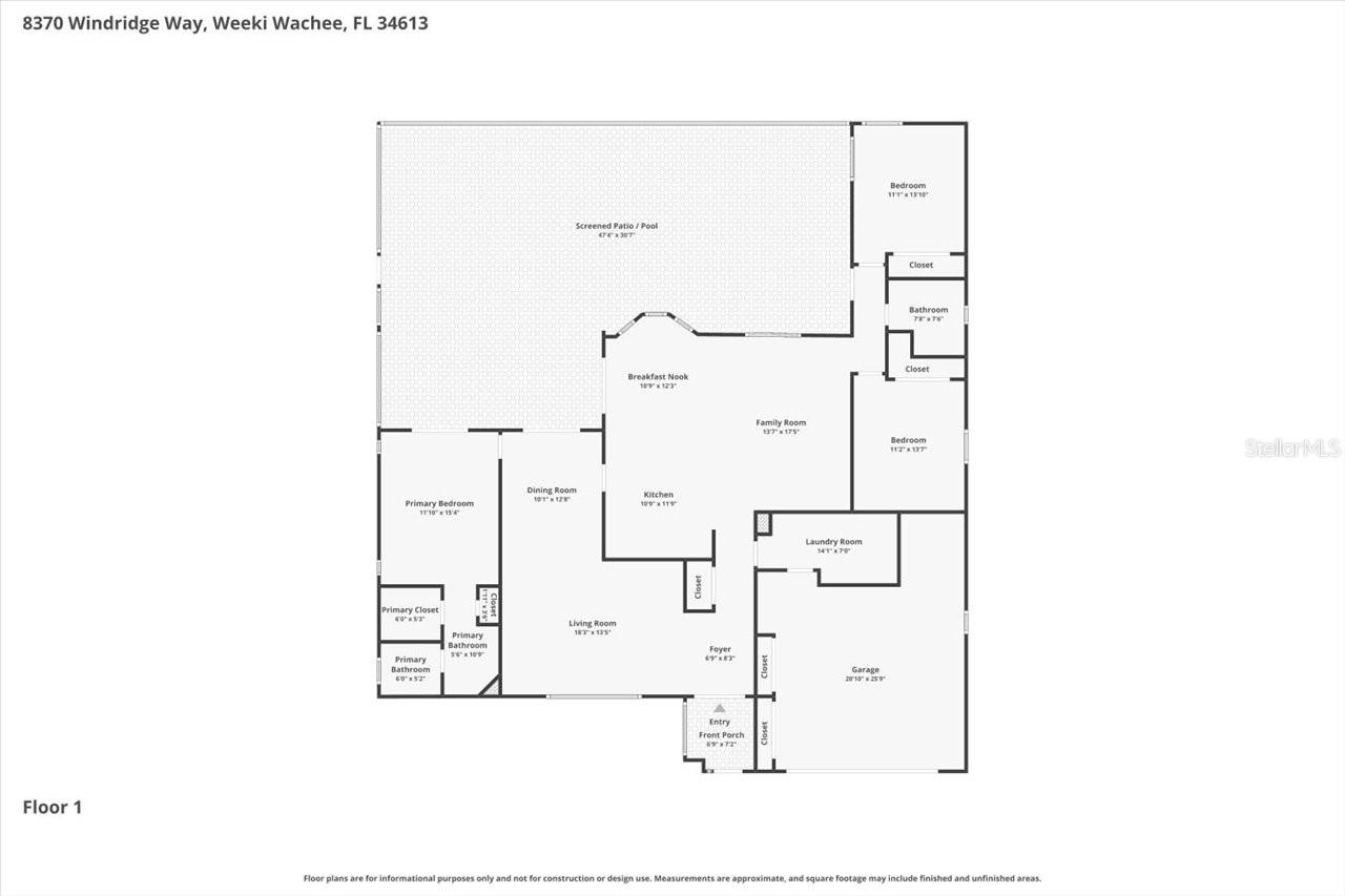 8370 WINDRIDGE WAY, WEEKI WACHEE, FL, 34613