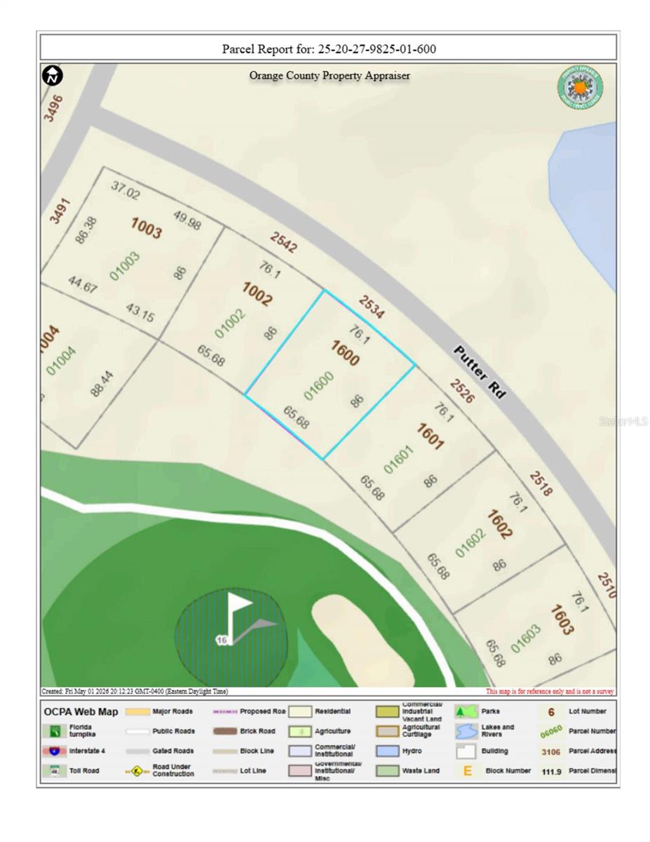2534 PUTTER RD #1600, ZELLWOOD, FL, 32798