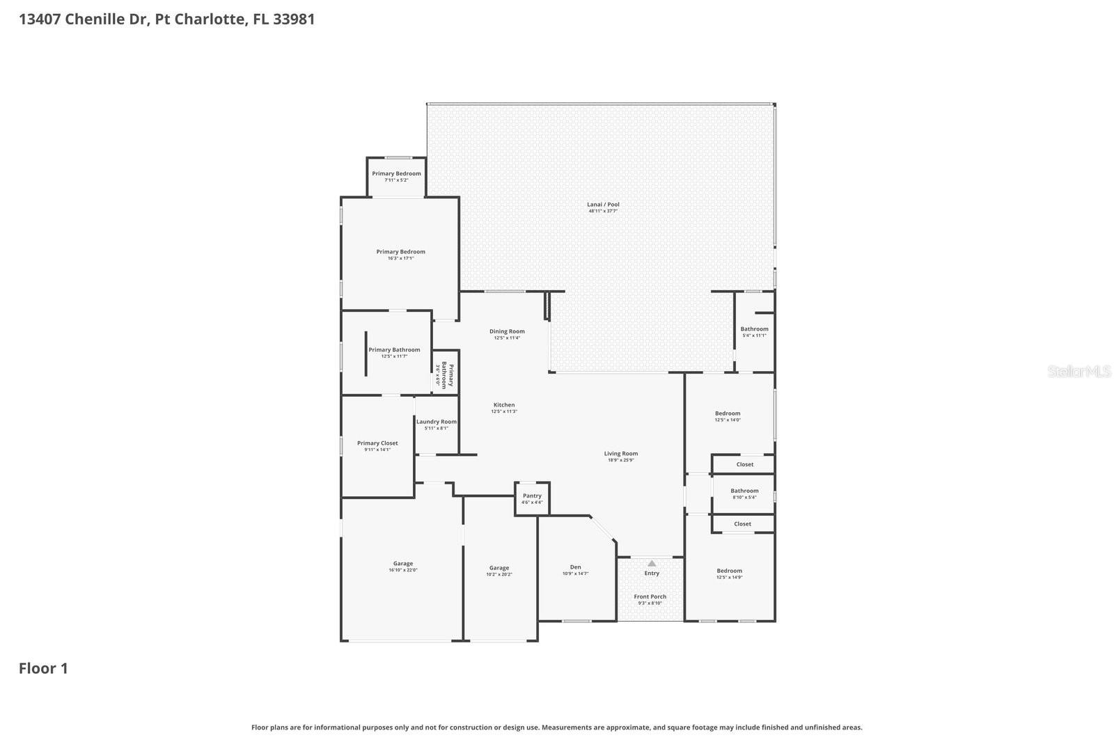 13407 CHENILLE DR, PORT CHARLOTTE, FL, 33981