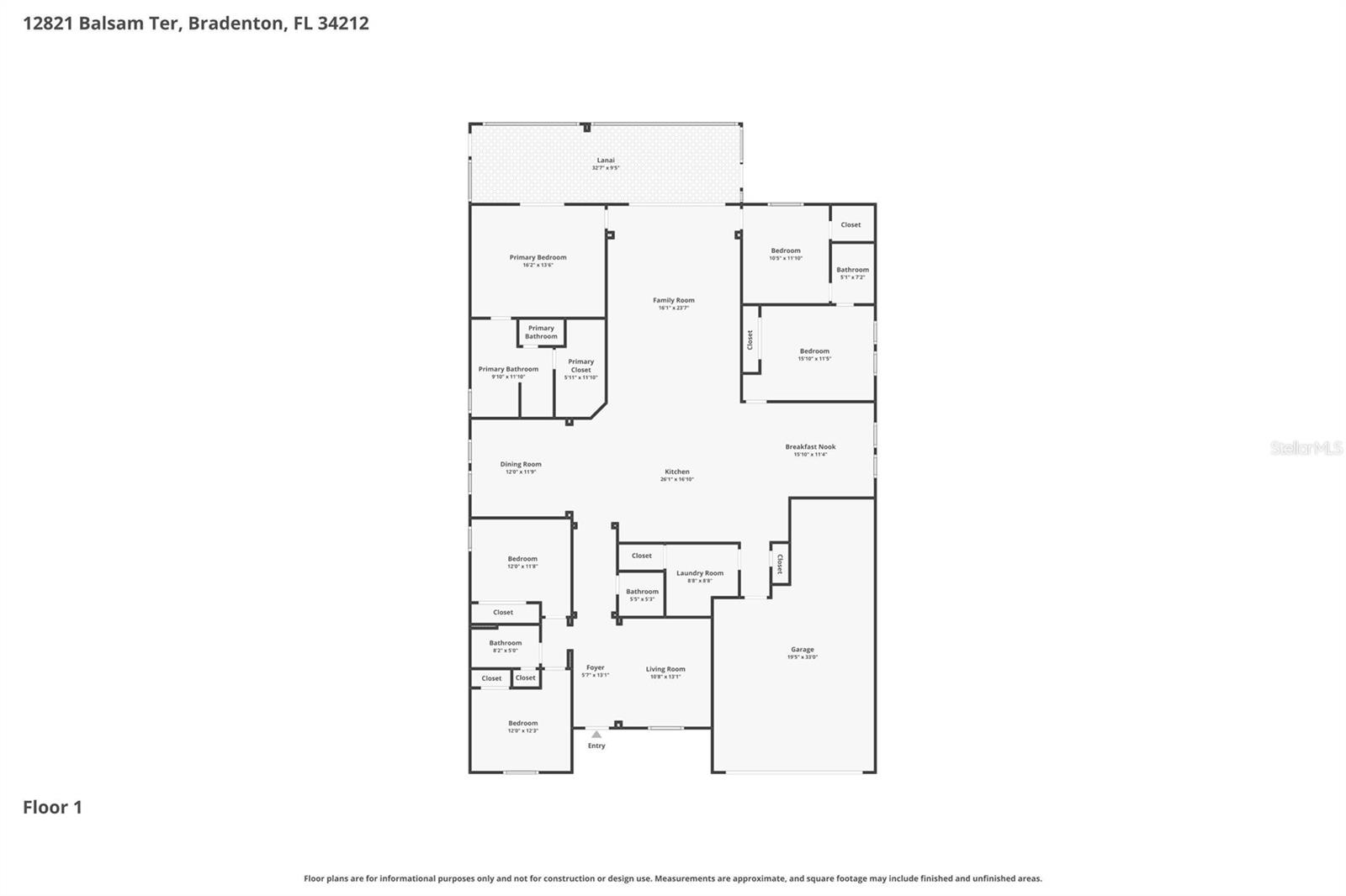 12821 BALSAM TER, BRADENTON, FL, 34212