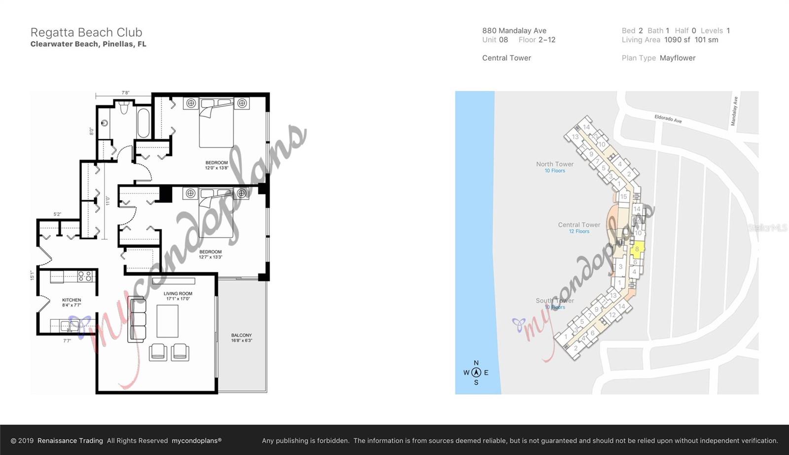 880 MANDALAY AVE #C908, CLEARWATER BEACH, FL, 33767