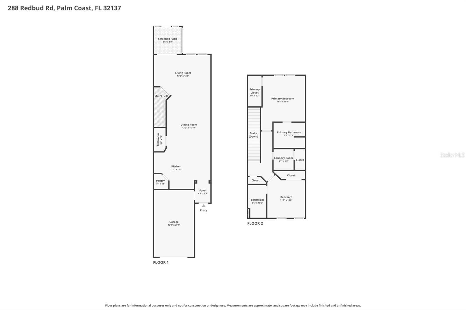 288 REDBUD RD, PALM COAST, FL, 32137