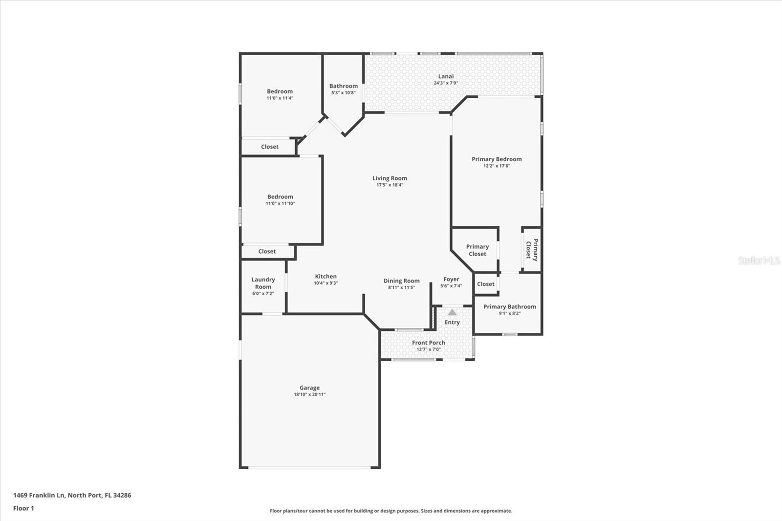 1469 FRANKLIN LN, NORTH PORT, FL, 34286