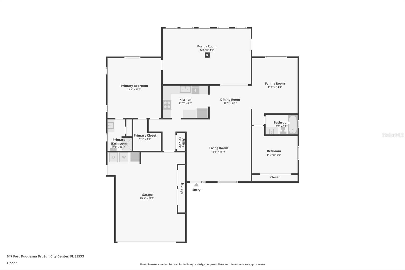 647 FORT DUQUESNA DR, SUN CITY CENTER, FL, 33573
