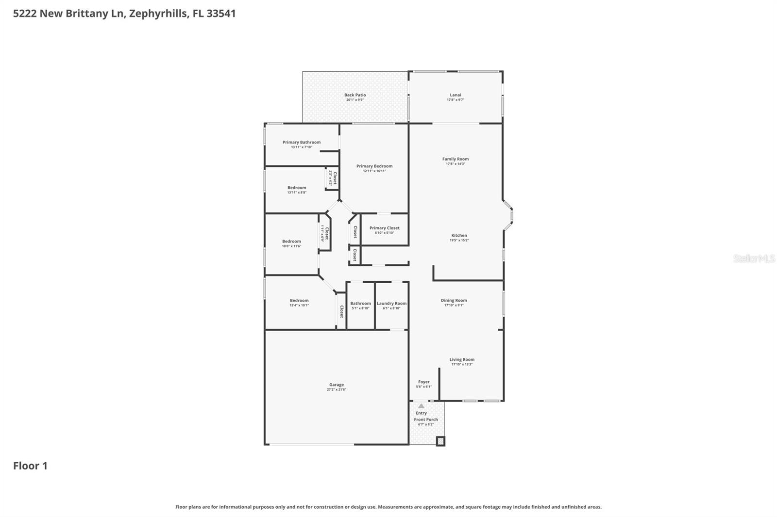 5222 NEW BRITTANY LN, ZEPHYRHILLS, FL, 33541