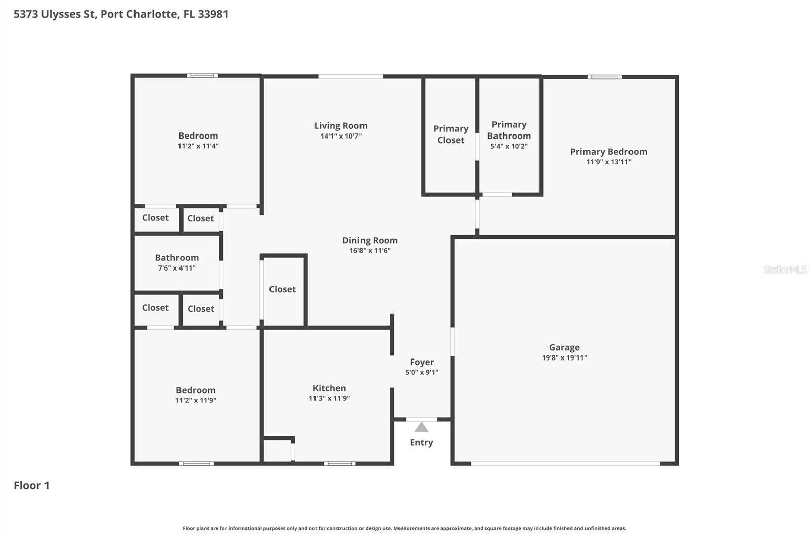 5373 ULYSSES ST, PORT CHARLOTTE, FL, 33981