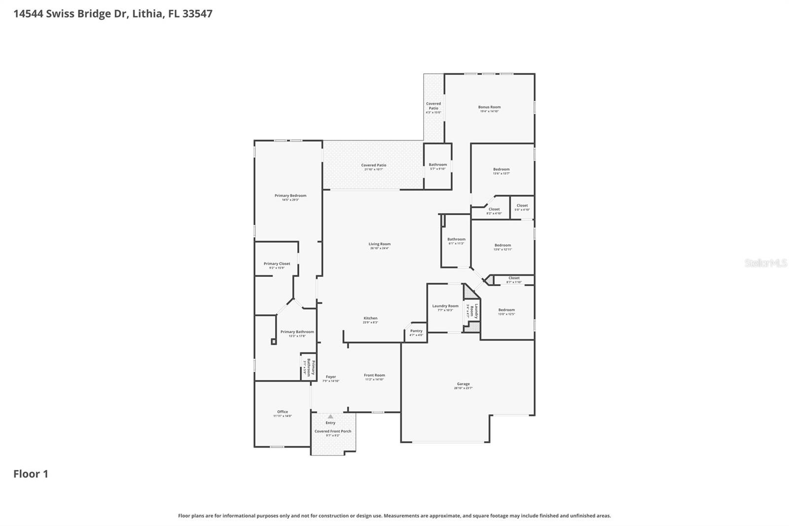14544 SWISS BRIDGE DR, LITHIA, FL, 33547