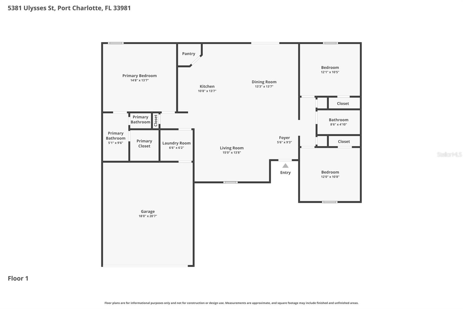5381 ULYSSES ST, PORT CHARLOTTE, FL, 33981