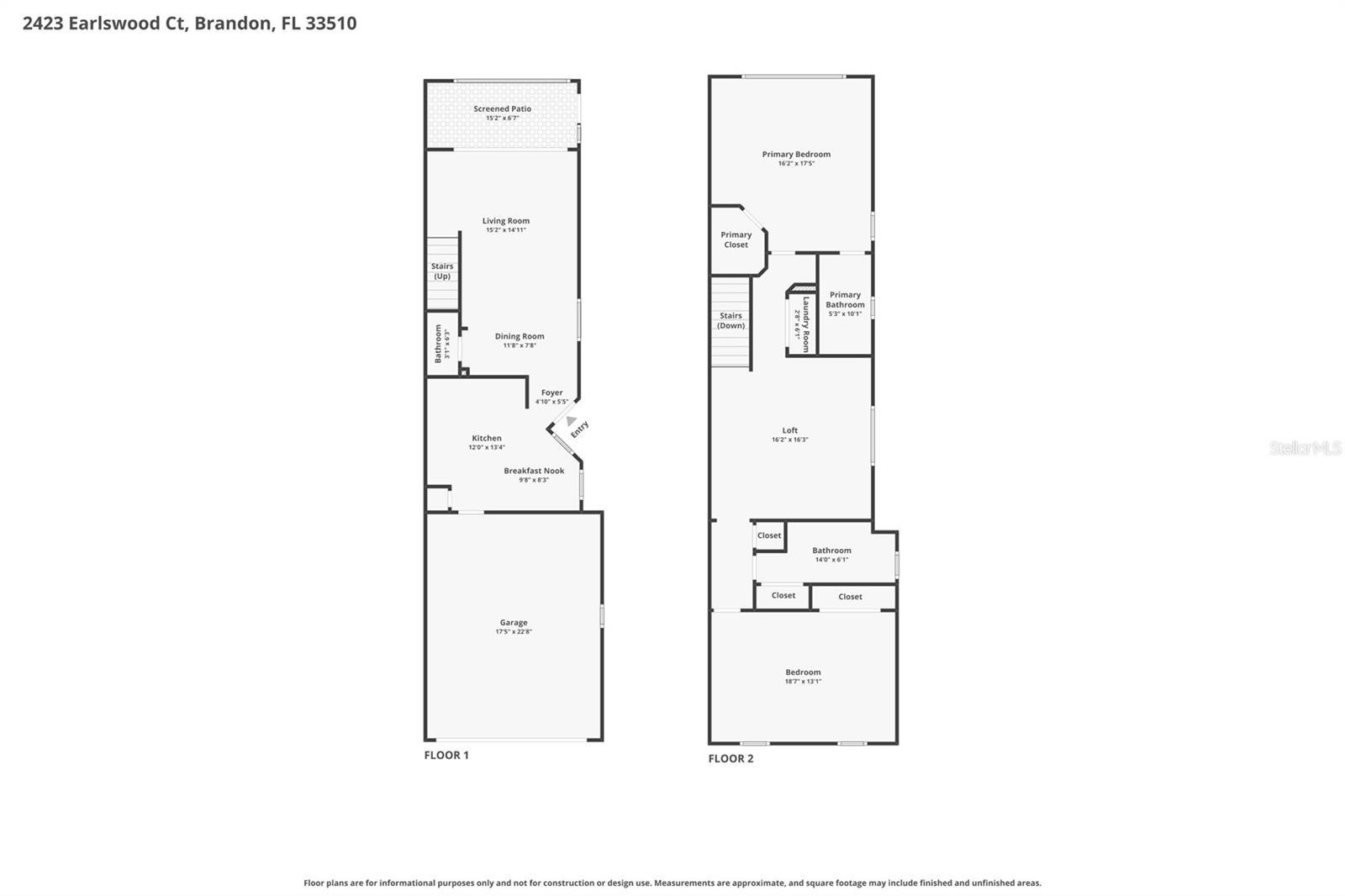 2423 EARLSWOOD CT, BRANDON, FL, 33510