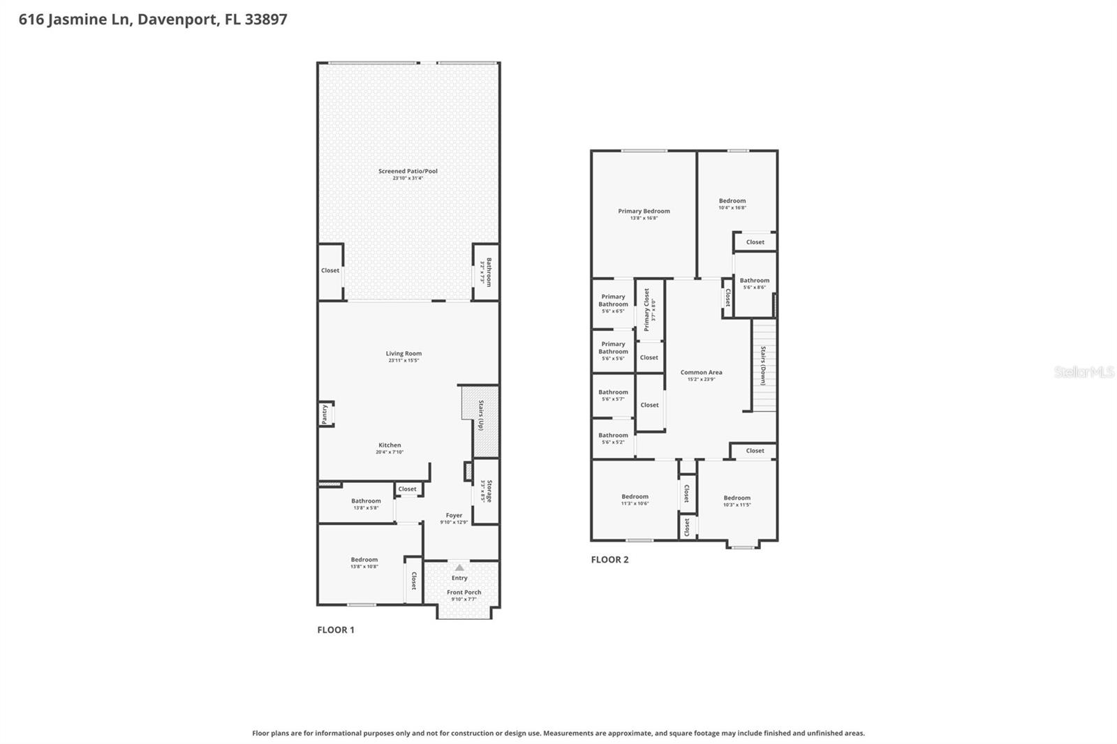616 JASMINE LN, DAVENPORT, FL, 33897