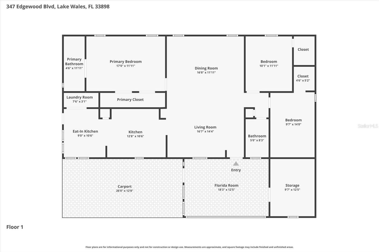 347 EDGEWOOD BLVD, LAKE WALES, FL, 33898