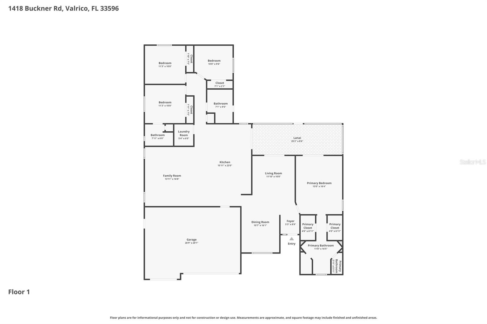 1418 BUCKNER RD, VALRICO, FL, 33596