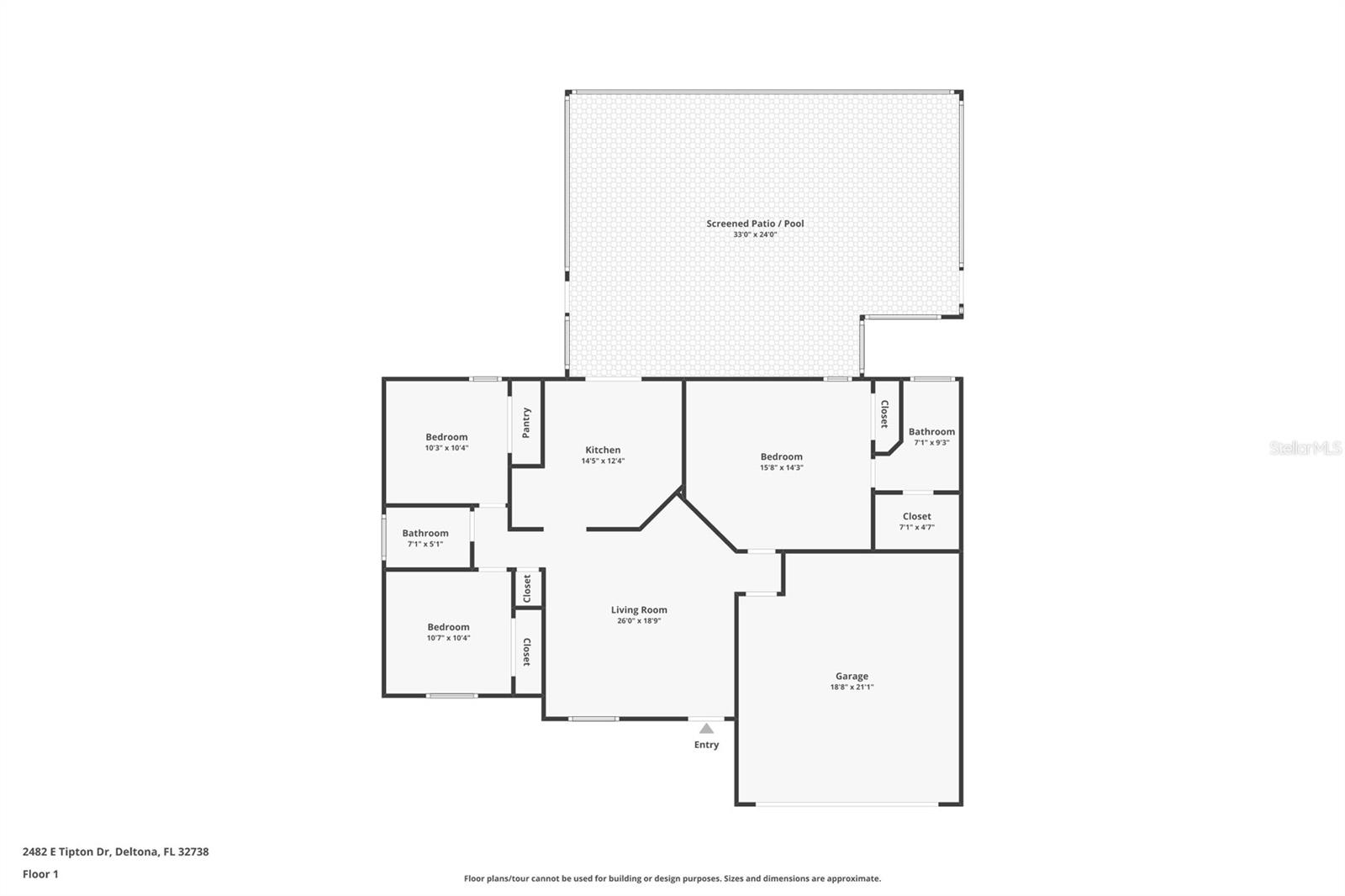 2482 E TIPTON DR, DELTONA, FL, 32738