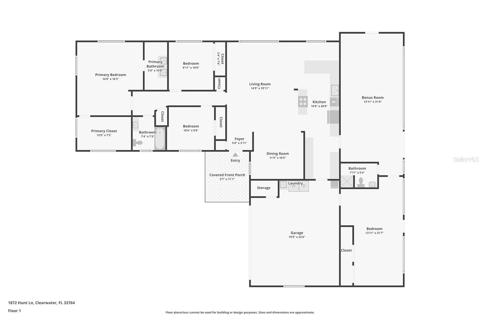 1872 HUNT LN, CLEARWATER, FL, 33764