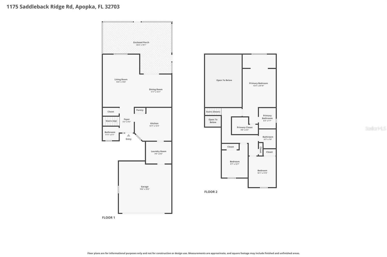 1175 SADDLEBACK RIDGE RD, APOPKA, FL, 32703