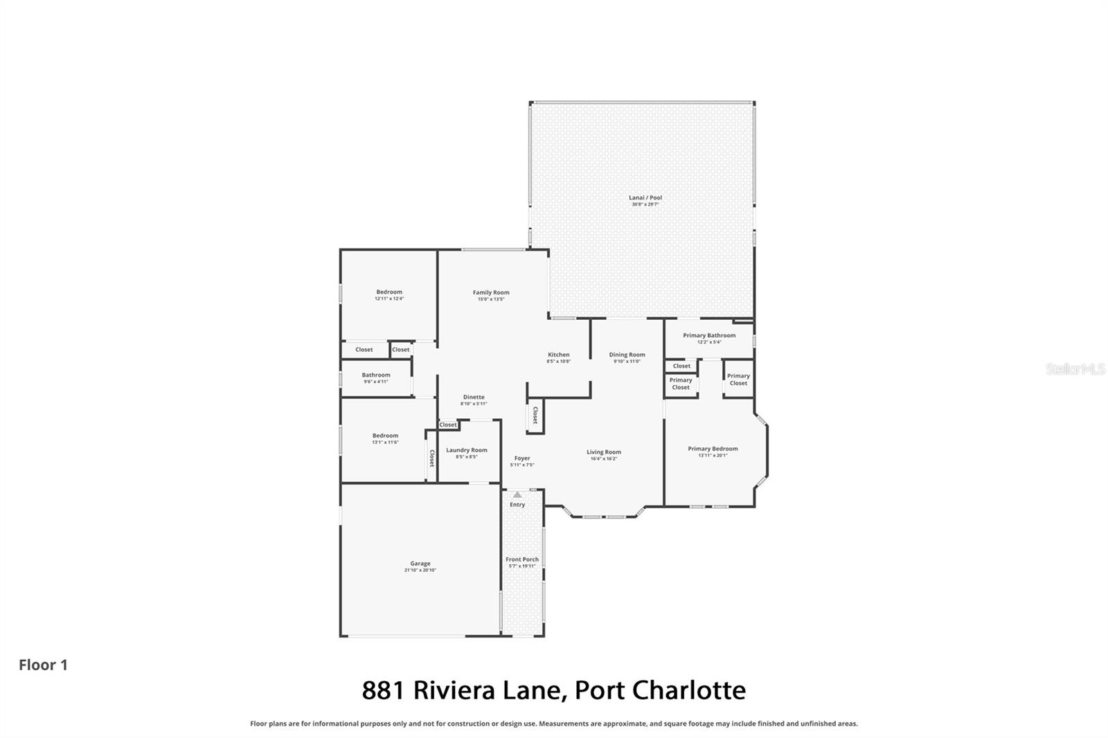 881 RIVIERA LN NW, PORT CHARLOTTE, FL, 33948