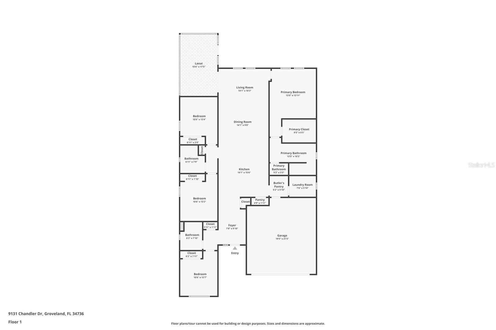 9131 CHANDLER DR, GROVELAND, FL, 34736