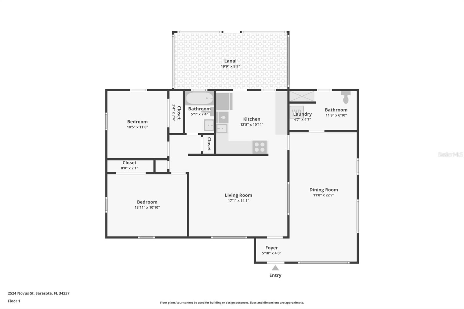 2524 NOVUS ST, SARASOTA, FL, 34237